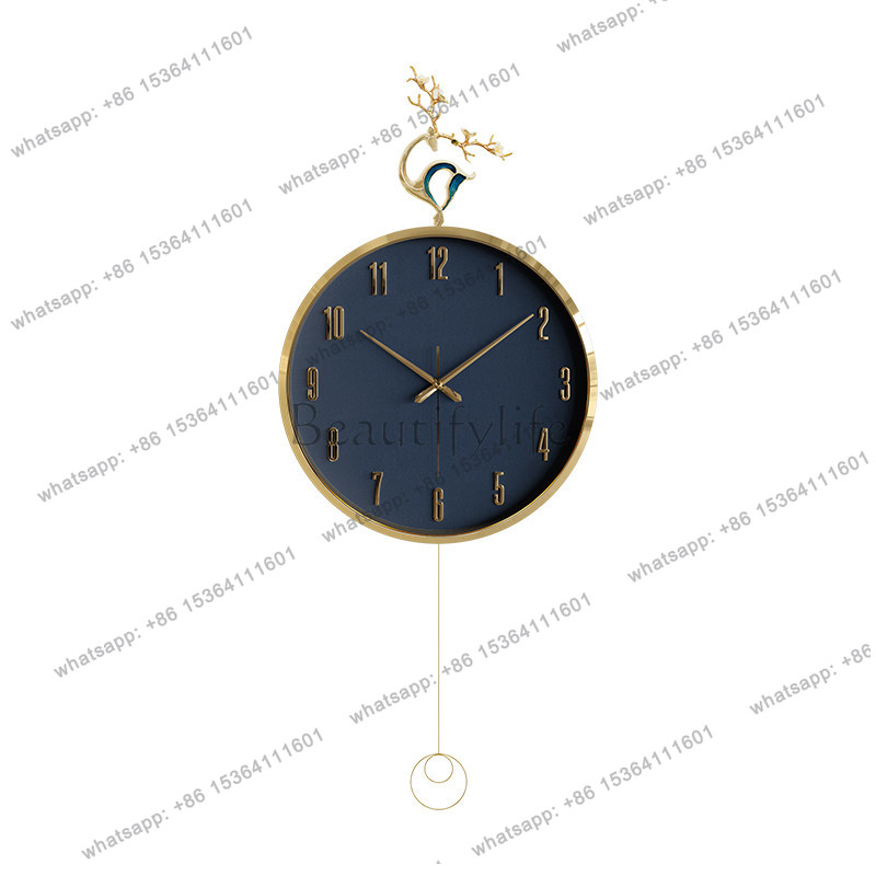 Lighting Home Decor Wall Clocks - Relógio de parede moderno, simples e