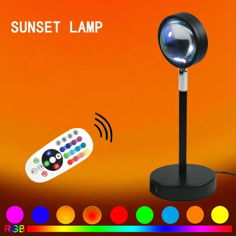 Sunset Lamp Projection - Pôr do sol luz de humor