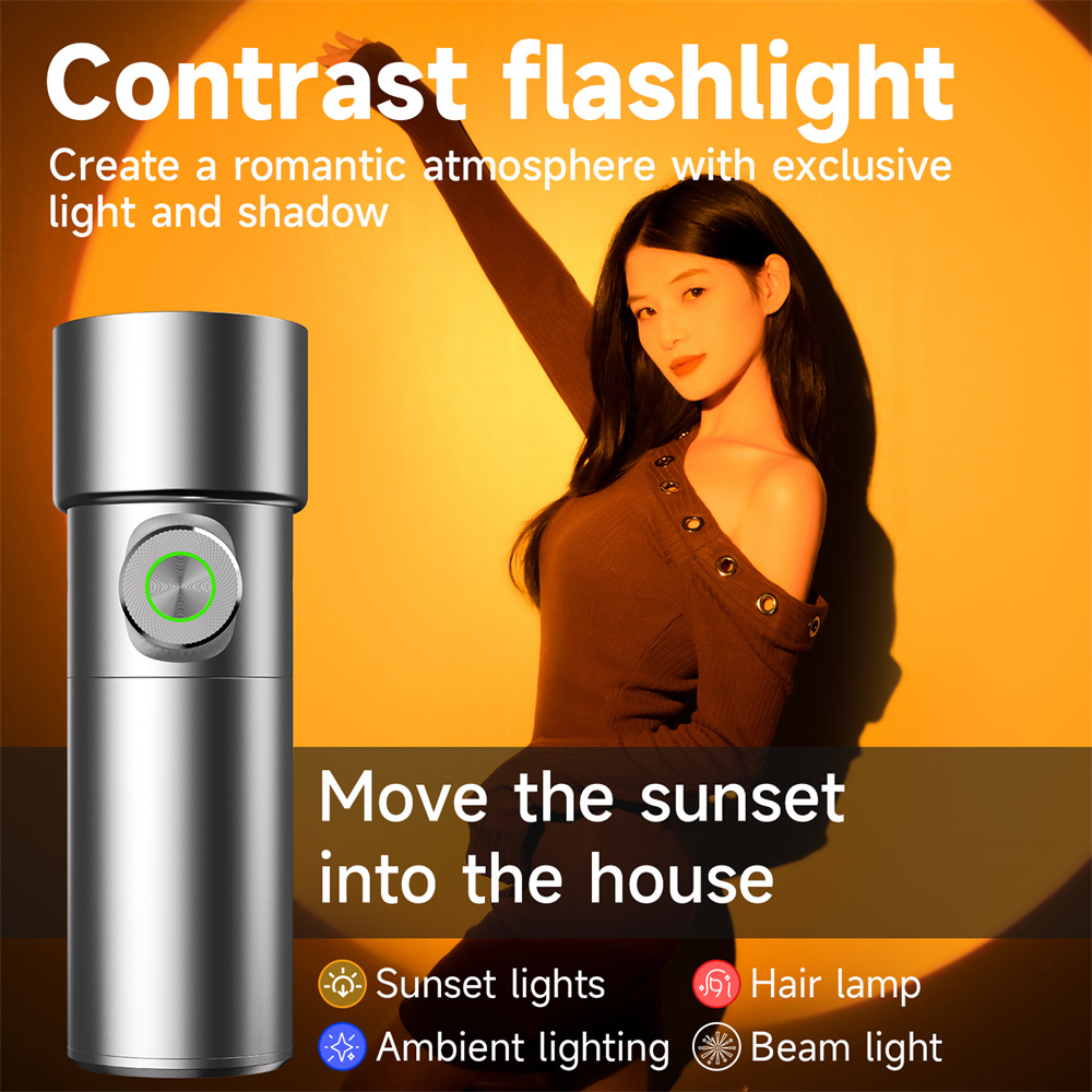 Sunset Lamp Projection - NOVO Flash de Fotografia com 4