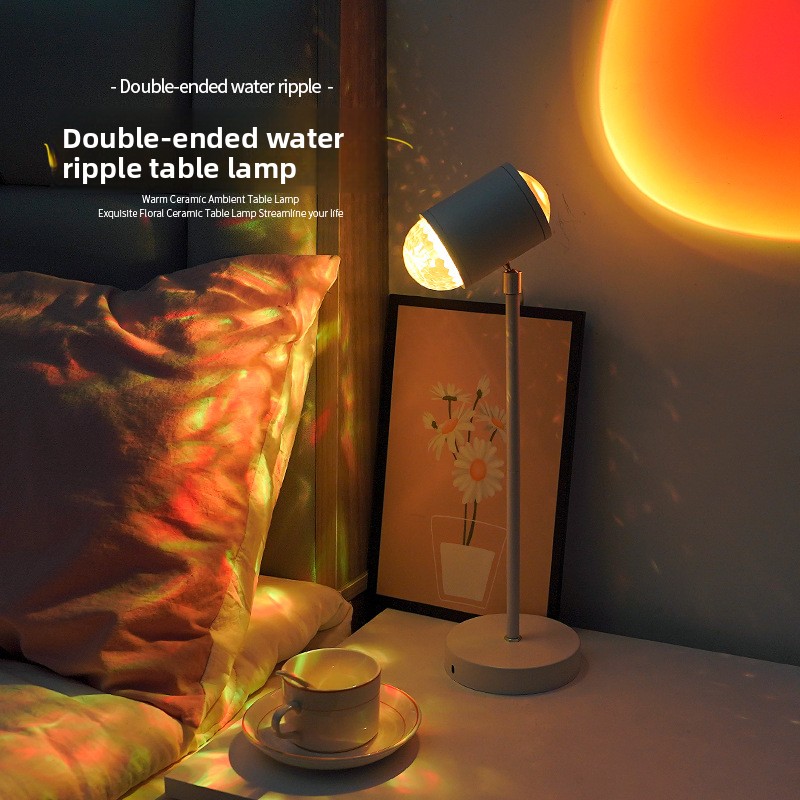 Sunset Lamp Projection - Luminária de Mesa com Projeção de