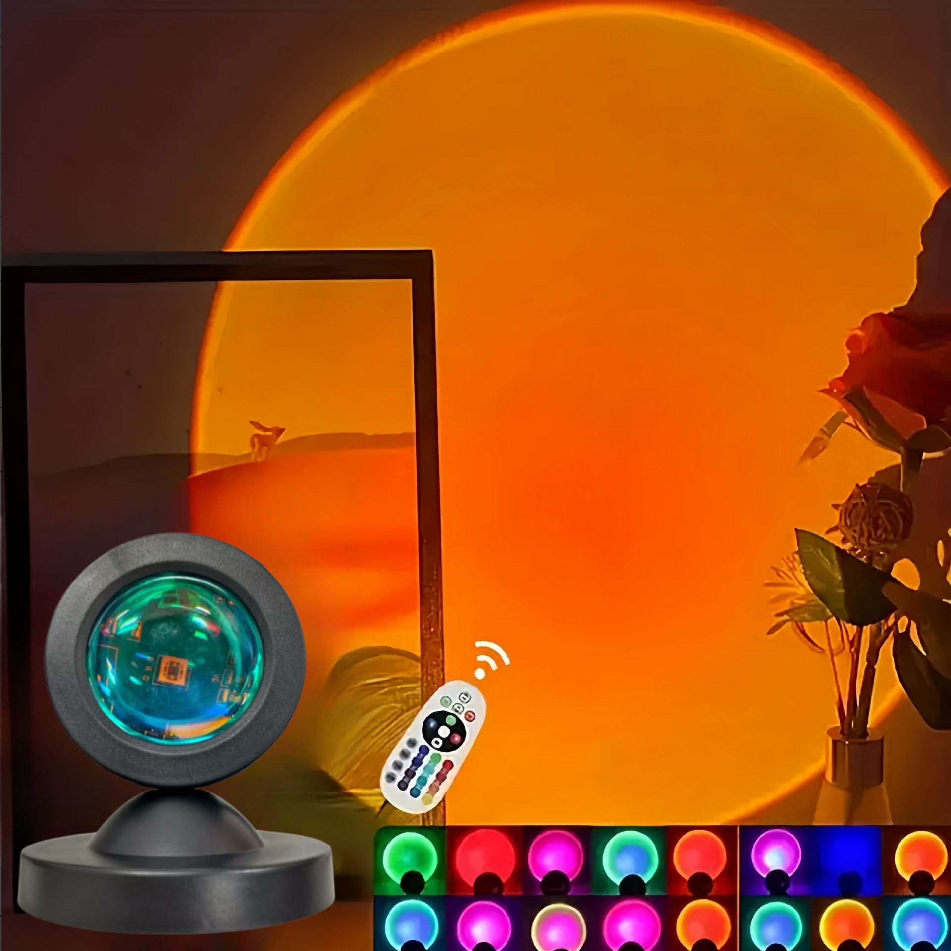 Sunset Lamp Projection - 1pc luz de projeção de pôr