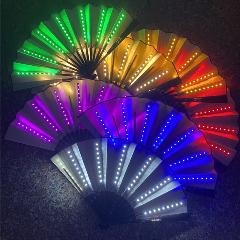 Decor Lighting Fans - Ventilador de mão dobrável com luz