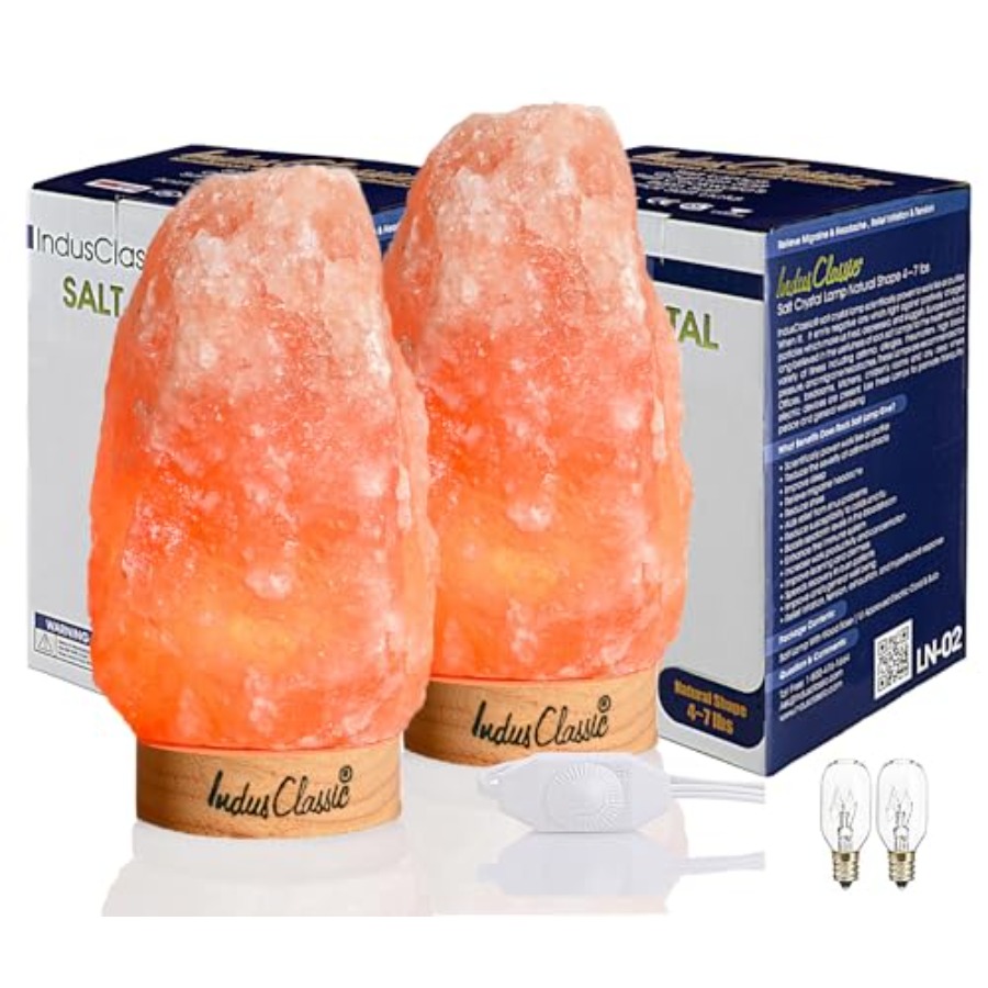 Himalayan Salt Lamp - LN-02 Pacote com 2 Lâmpadas de