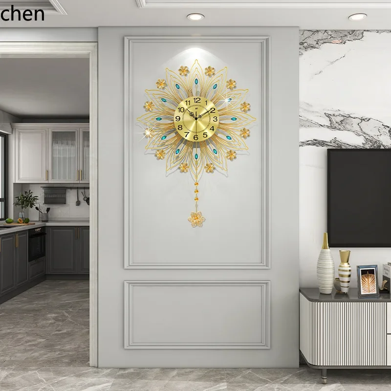Lighting Home Decor Wall Clocks - Relógio de parede TQH-i7.7 de luxo