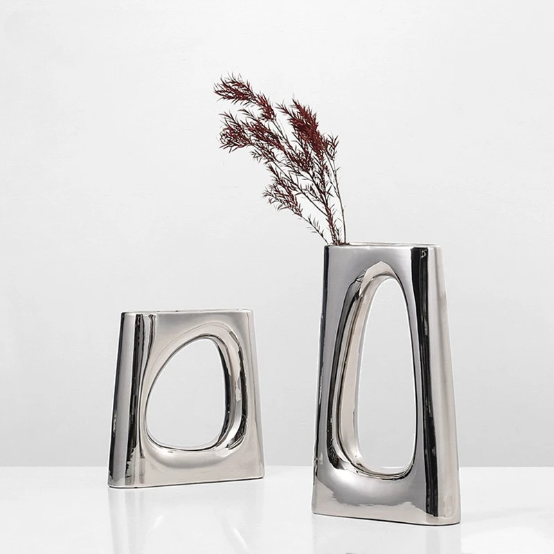 Decor Lighting Returns - Vaso decorativo de cerâmica com acabamento