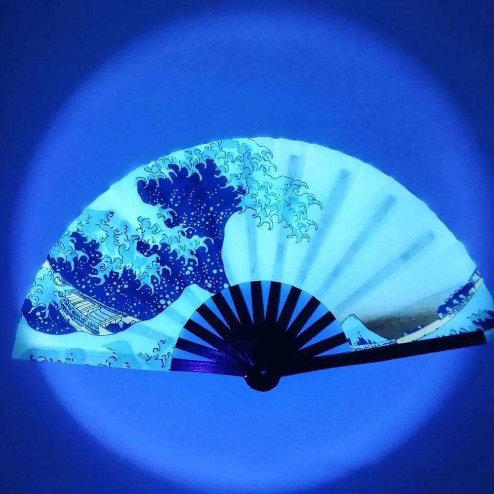 Decor Lighting Fans - Leques de Mão Grandes com Luzes,