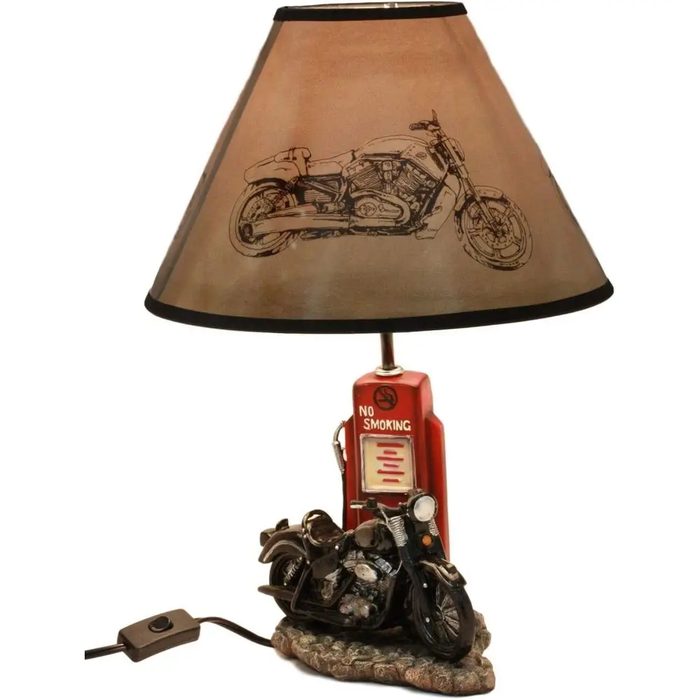 Lighting Decoration For Home - Luminária de Mesa Vintage Retrô Preta