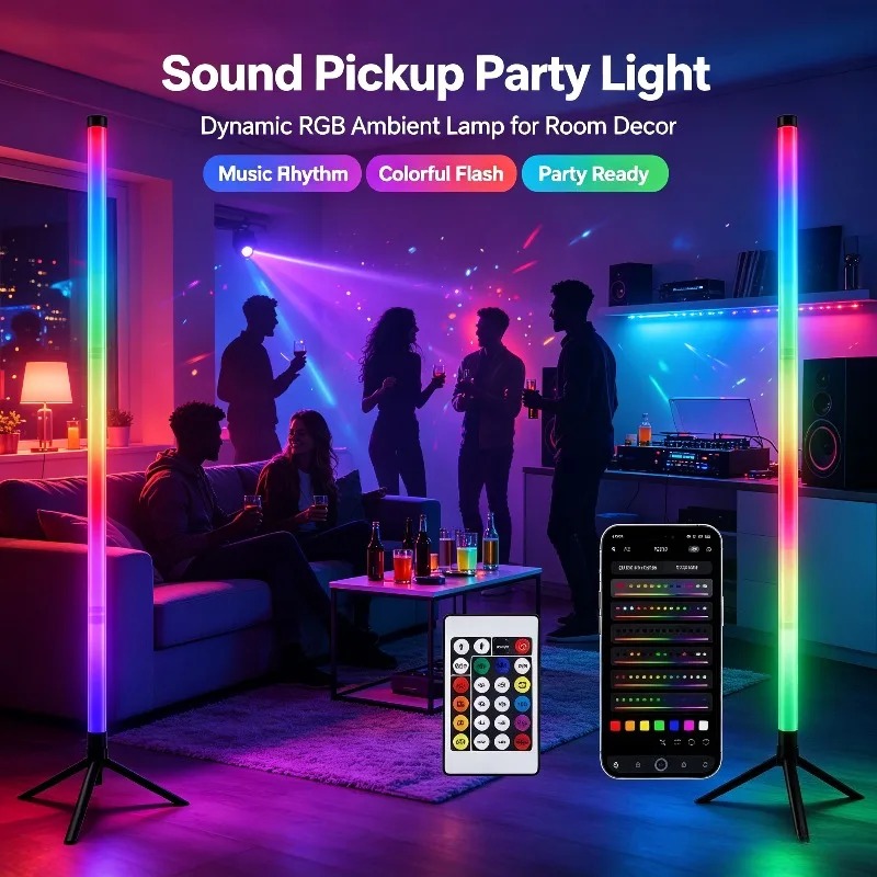 Lighting Decoration For Home - 2PCS Luminária de Chão RGB de