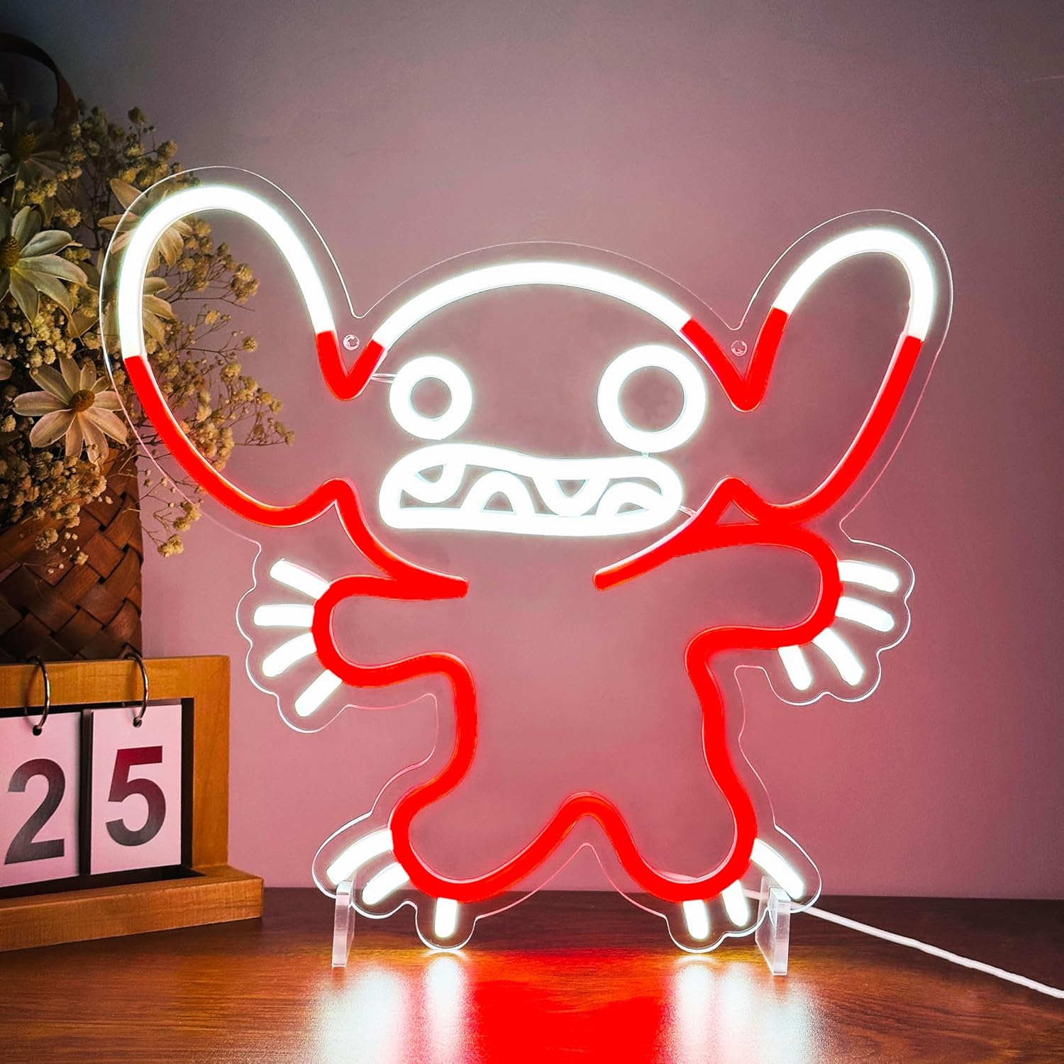 Decor Lighting Fans - Letreiro Neon LED Stitch, Luz Neon