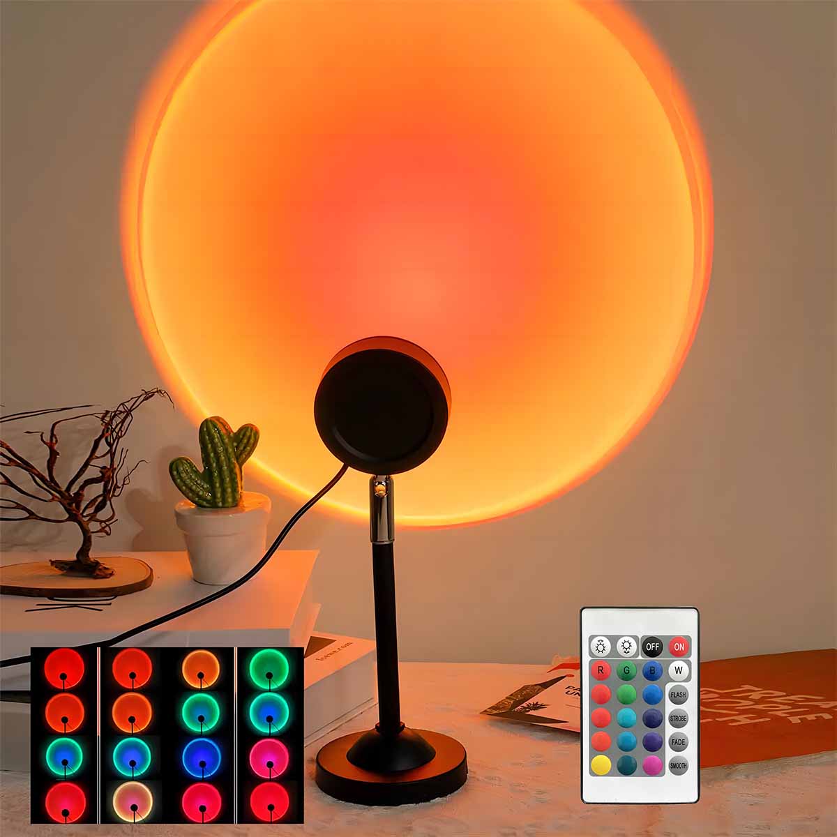 Sunset Lamp Projection - Luz de Projeção do Pôr do