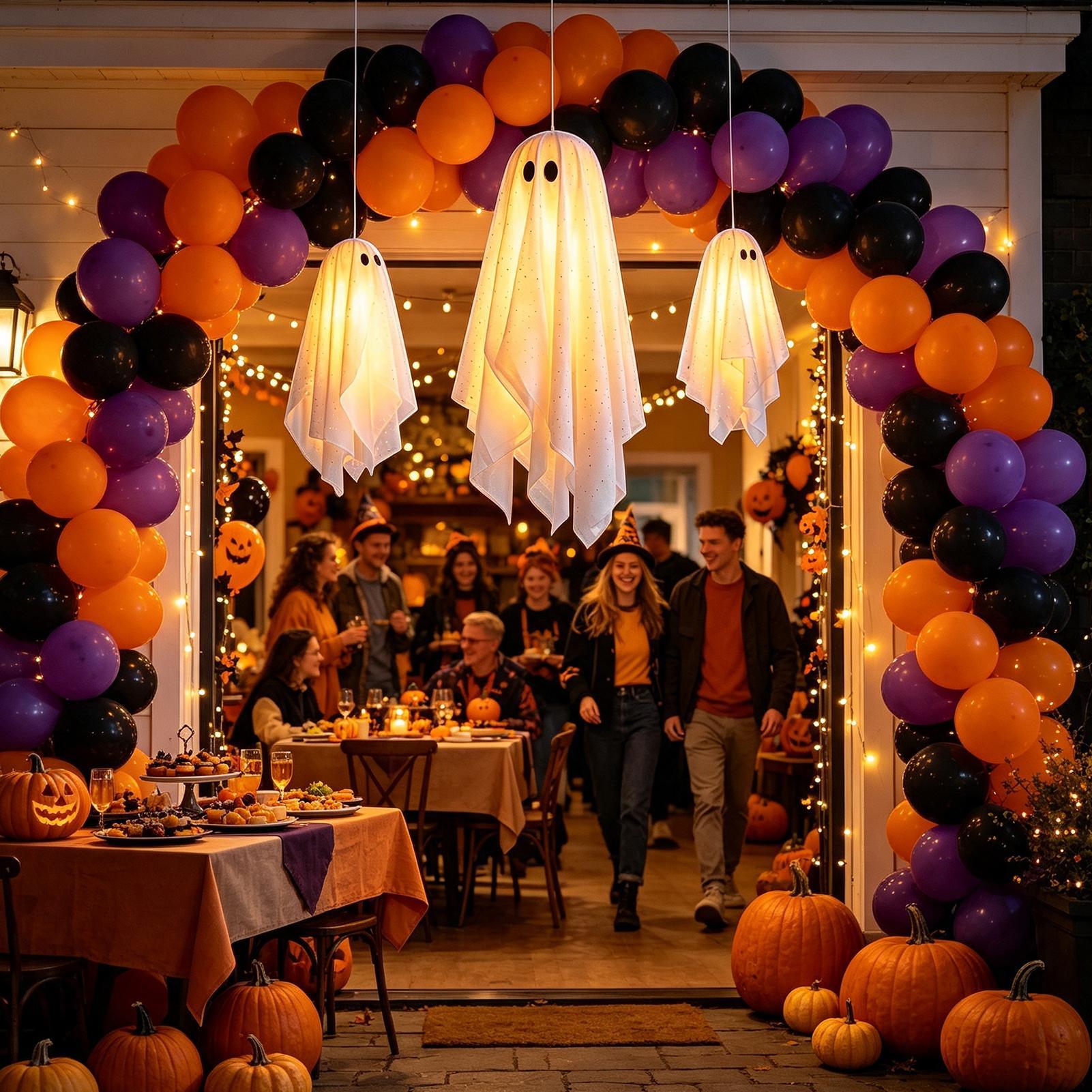 Fantasma Iluminado de Hallowee - Lighting Decor Photos avaliação e preço