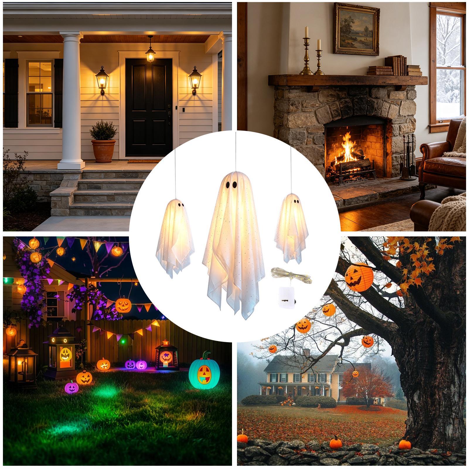 Fantasma Iluminado de Hallowee - Lighting Decor Photos avaliação e preço