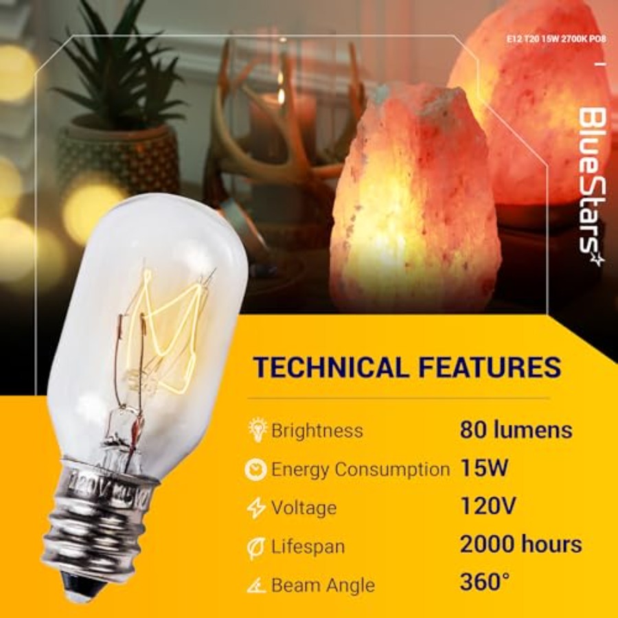 Lâmpada E12 T20 para Lâmpadas  - Himalayan Salt Lamp avaliação e preço