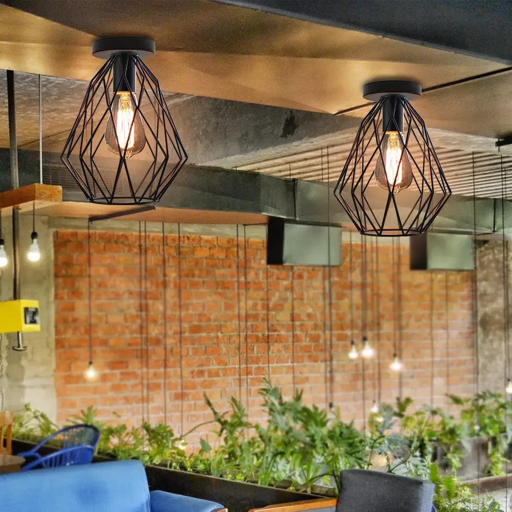 Luz de teto de ferro do vintag - Decor Lighting Returns avaliação e preço
