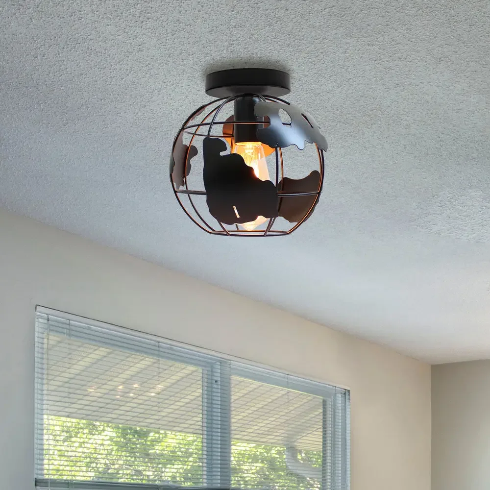 Luz de teto de ferro do vintag - Decor Lighting Returns avaliação e preço