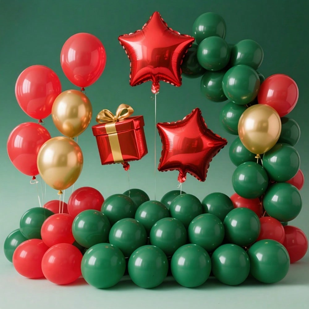 Kit de Arco de Balões de Natal - Lighting Decor Photos avaliação e preço