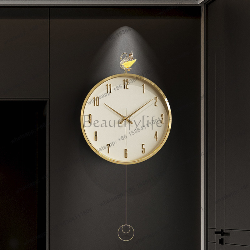Relógio de parede moderno, sim - Lighting Home Decor Wall Clocks avaliação e preço