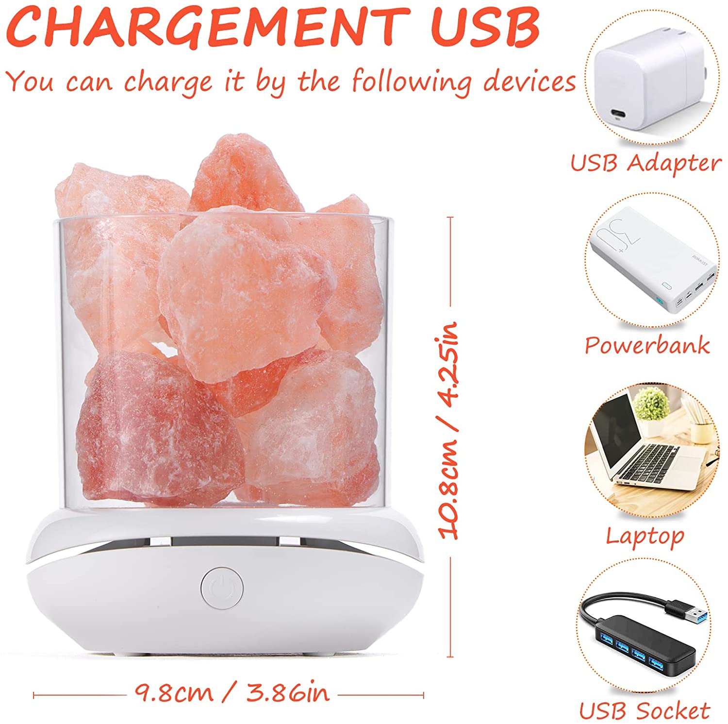 Lâmpadas Aromáticas Naturais d - Himalayan Salt Lamp avaliação e preço