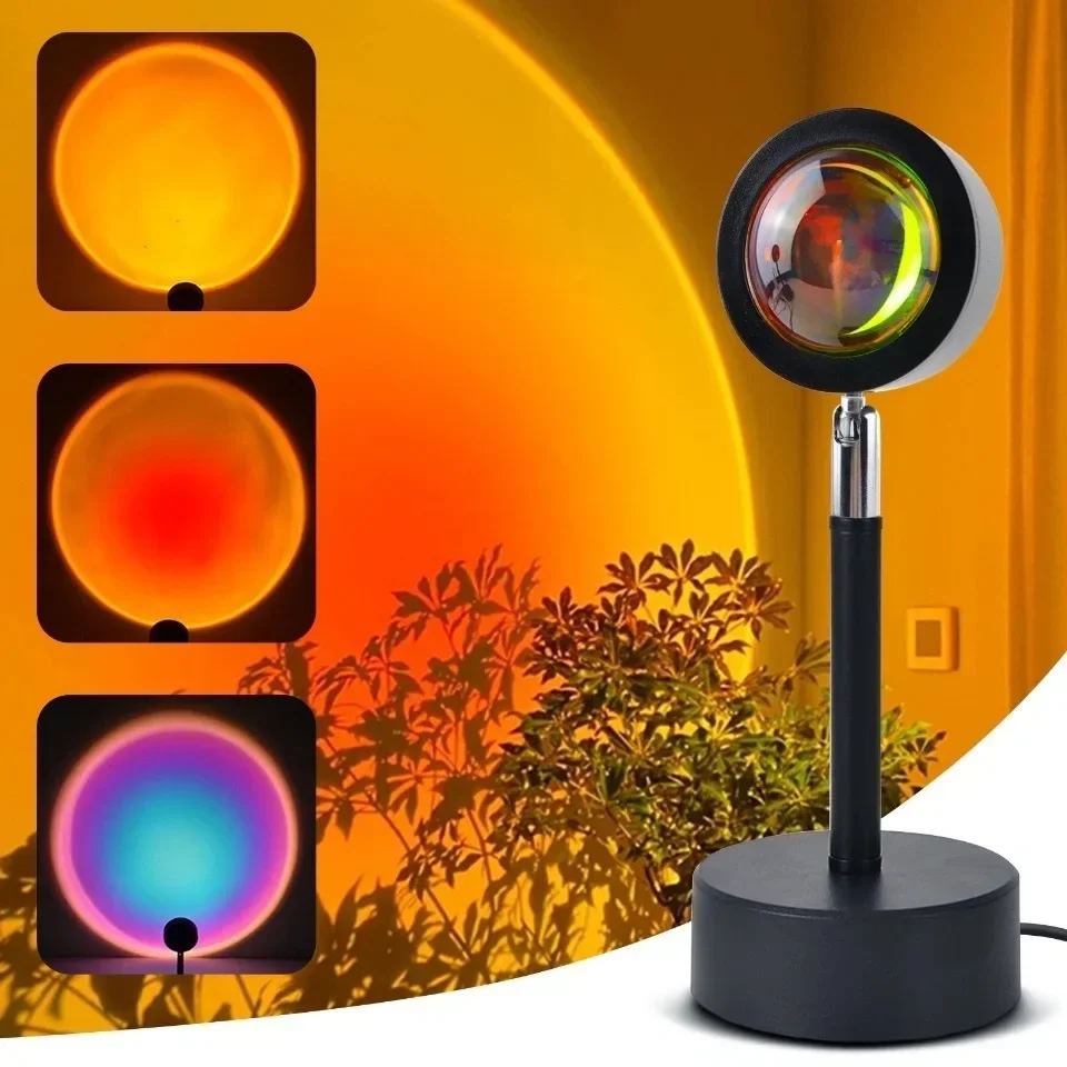 Pôr do sol luz de humor múltip - Sunset Lamp Projection avaliação e preço