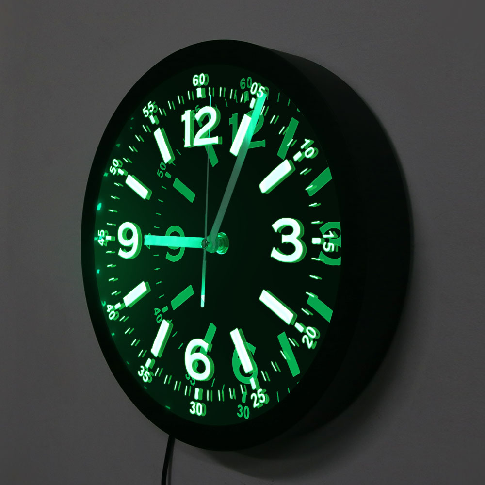 Relógio de parede luminoso led - Lighting Home Decor Wall Clocks avaliação e preço