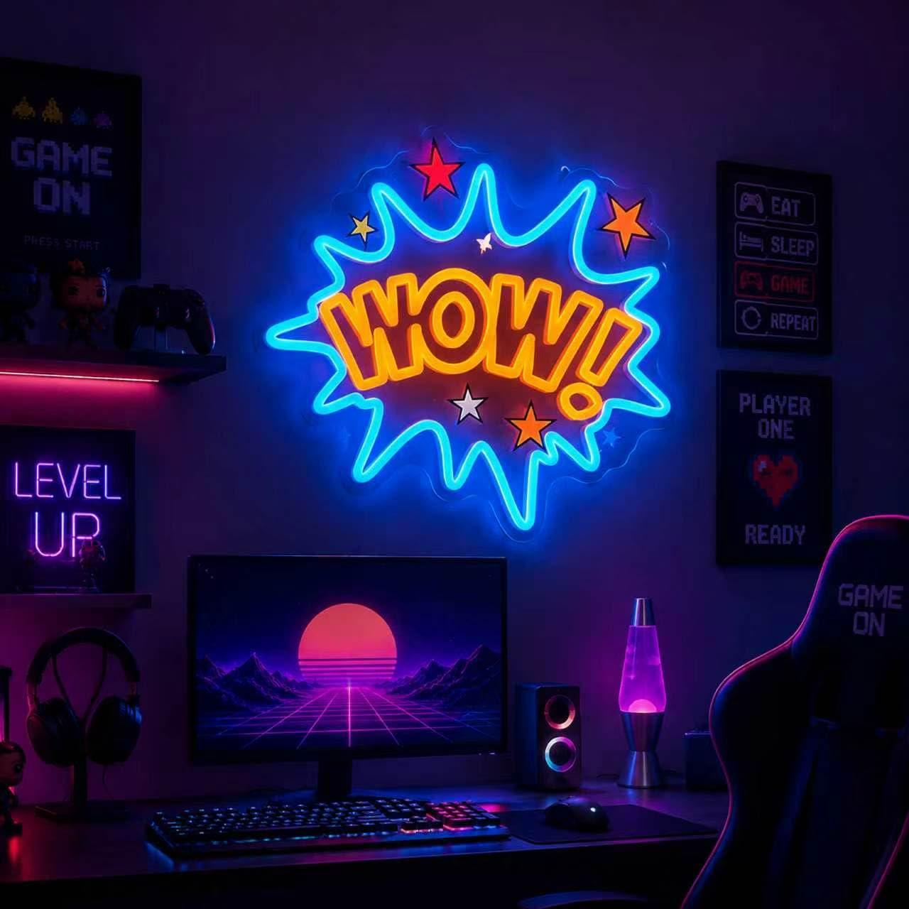 Letreiro Neon WOW com LED Regu - Lighting Decor Wow avaliação e preço