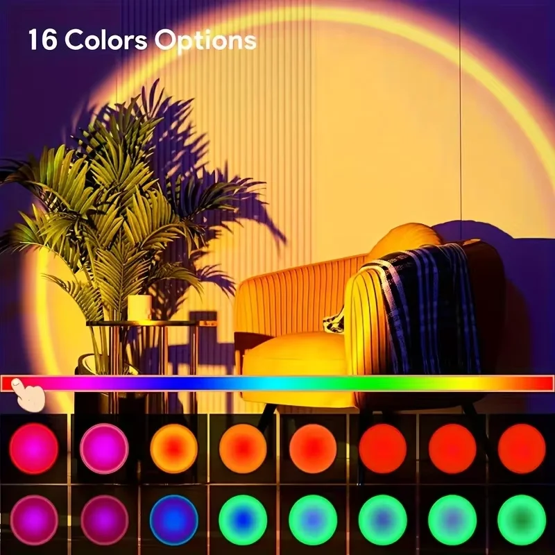 1pc luz de projeção de pôr do  - Sunset Lamp Projection avaliação e preço