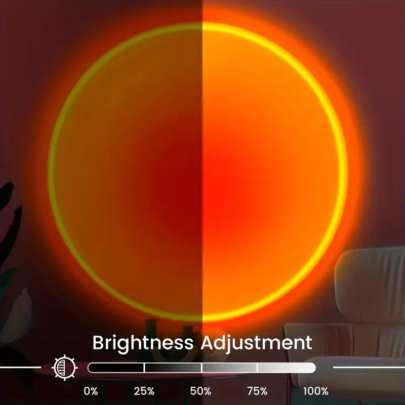 1pc luz de projeção de pôr do  - Sunset Lamp Projection avaliação e preço