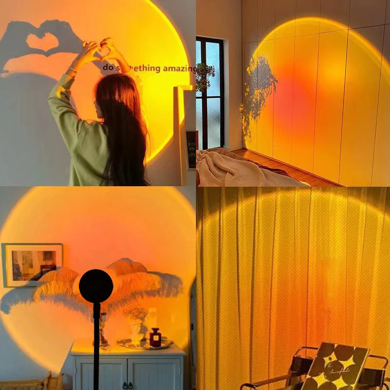 Pôr do sol lâmpada luz da noit - Sunset Lamp Projection avaliação e preço