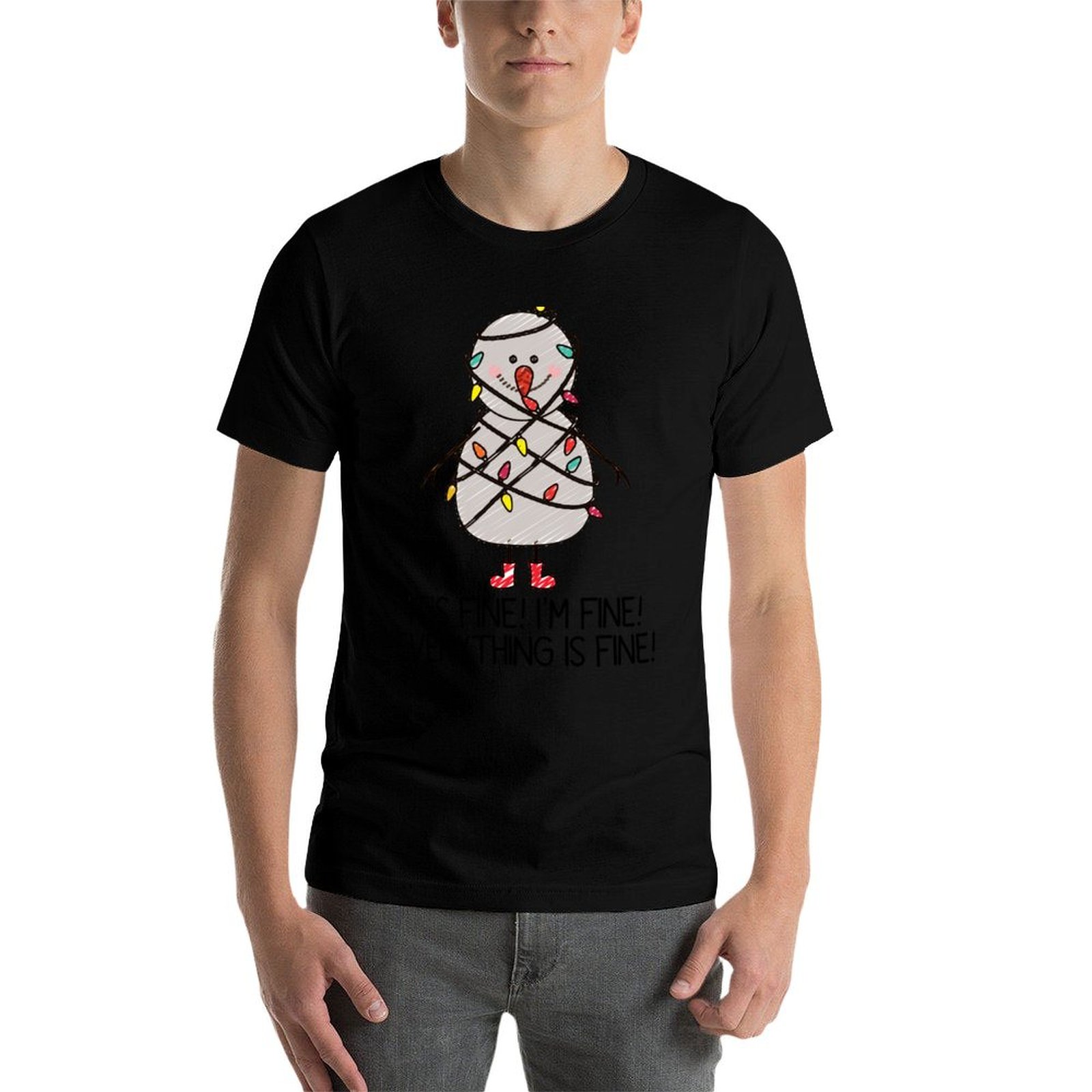 Camiseta de Natal Feia e Diver - Santa'S Elves Holiday Lighting & Decor Llc avaliação e preço
