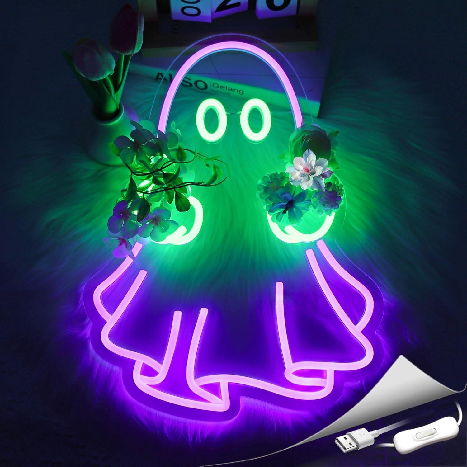 Letreiro Neon Fantasma com Ali - Lighting Decoration For Home avaliação e preço