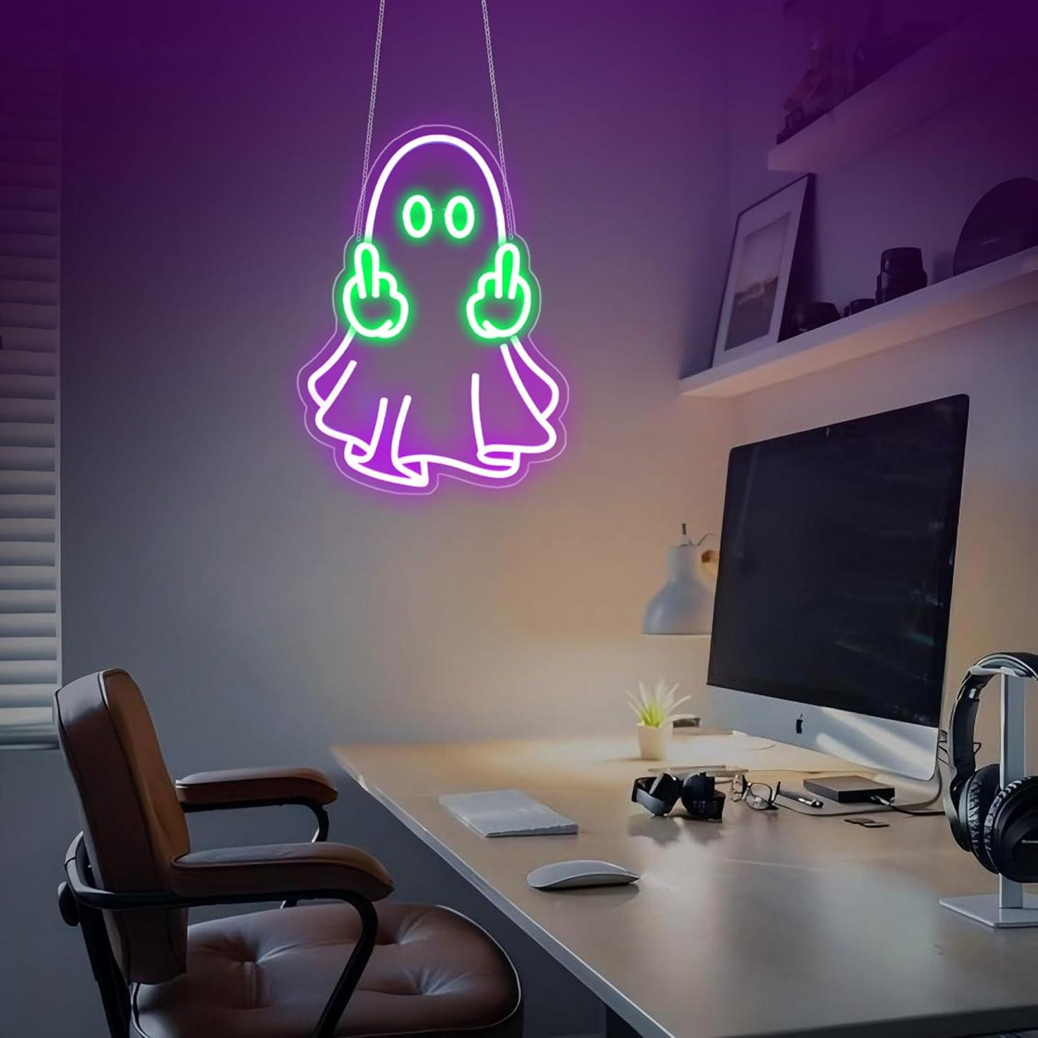 Letreiro Neon Fantasma com Ali - Lighting Decoration For Home avaliação e preço