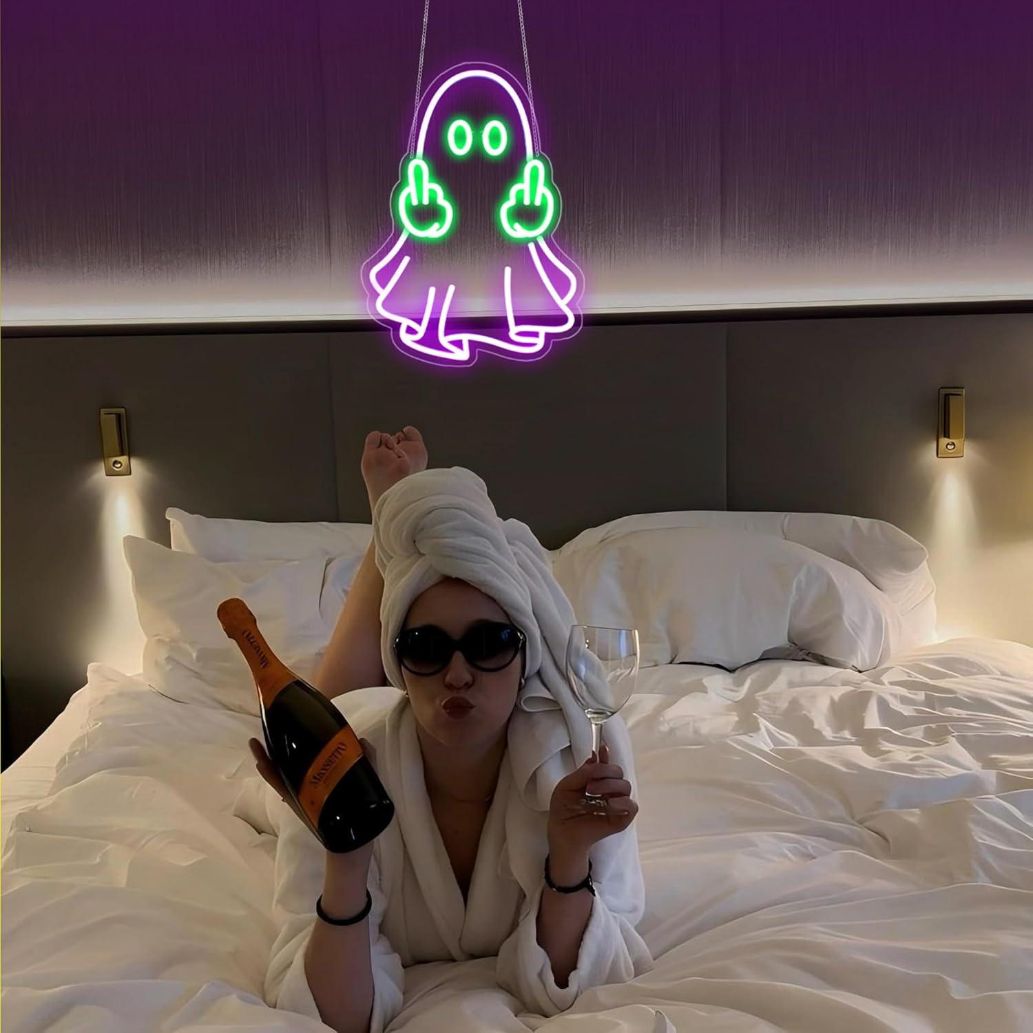 Letreiro Neon Fantasma com Ali - Lighting Decoration For Home avaliação e preço
