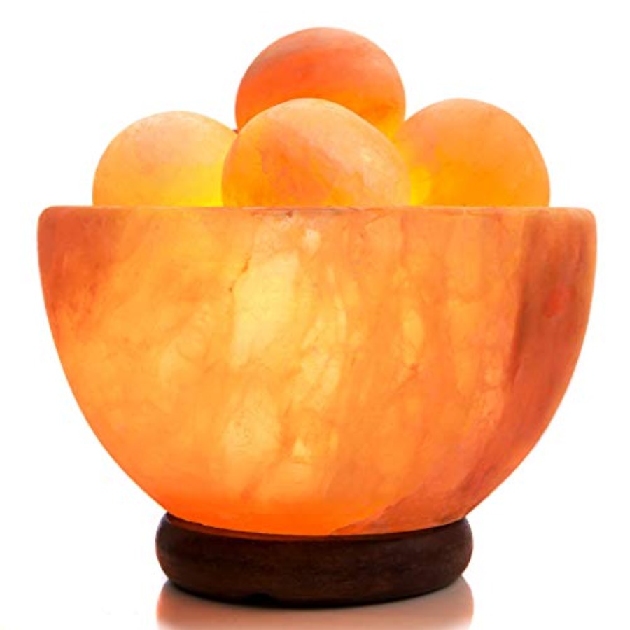 Lâmpada de Sal do Himalaia com - Himalayan Salt Lamp avaliação e preço
