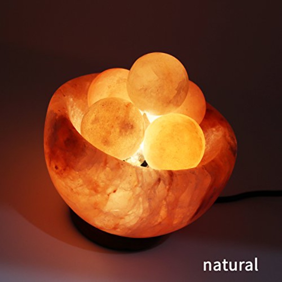 Lâmpada de Sal do Himalaia com - Himalayan Salt Lamp avaliação e preço