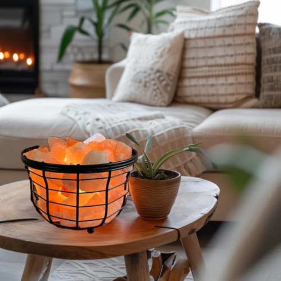 Lâmpada de Sal Rosa do Himalai - Himalayan Salt Lamp avaliação e preço