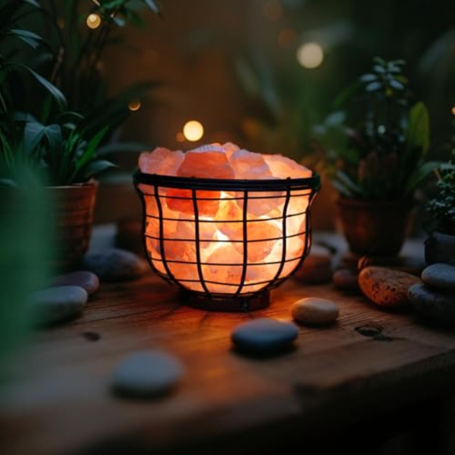 Lâmpada de Sal Rosa do Himalai - Himalayan Salt Lamp avaliação e preço
