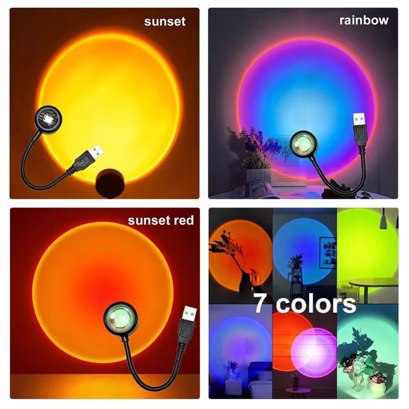 Lâmpada LED de Pôr do Sol (1-4 - Sunset Lamp Projection avaliação e preço