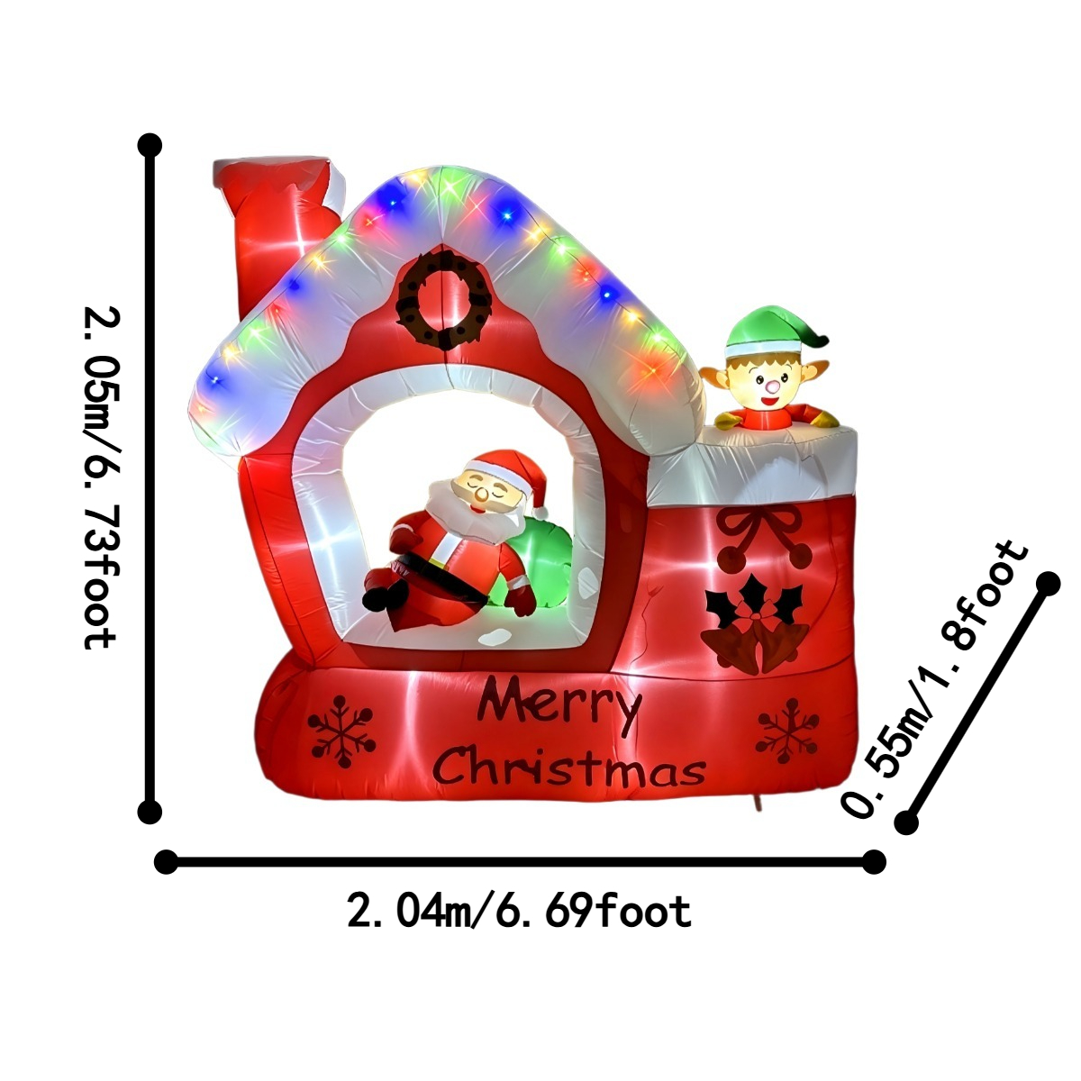 Enfeite de Jardim Inflável de  - Santa'S Elves Holiday Lighting & Decor Llc avaliação e preço