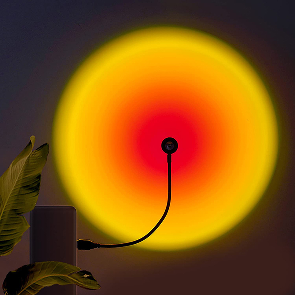 1x usb pôr do sol lâmpada led  - Sunset Lamp Projection avaliação e preço