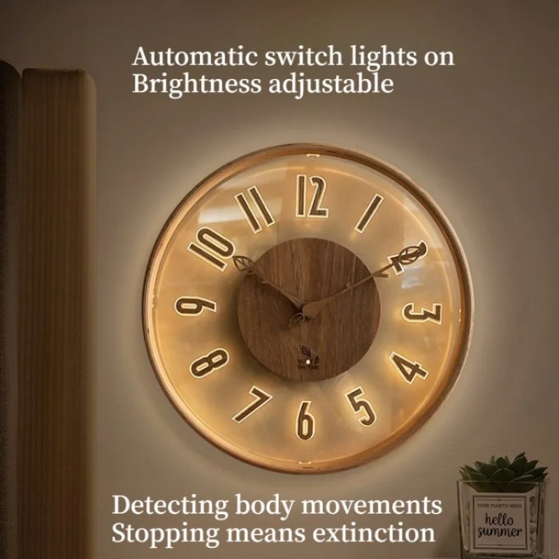 Relógios de Parede Inteligente - Lighting Home Decor Wall Clocks avaliação e preço