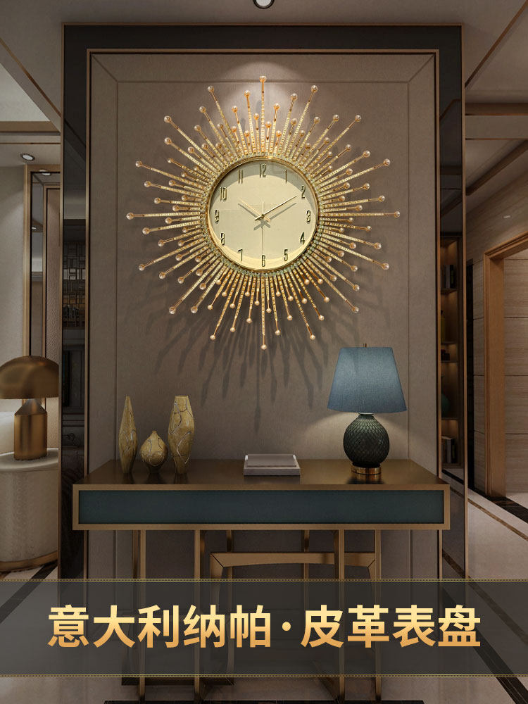 Relógio de parede de luxo leve - Lighting Home Decor Wall Clocks avaliação e preço