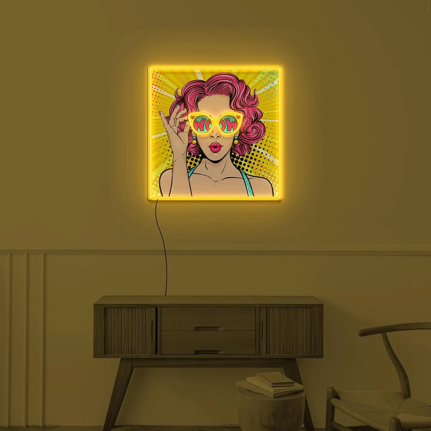 Luminária Neon LED Wow Lady UV - Lighting Decor Wow avaliação e preço