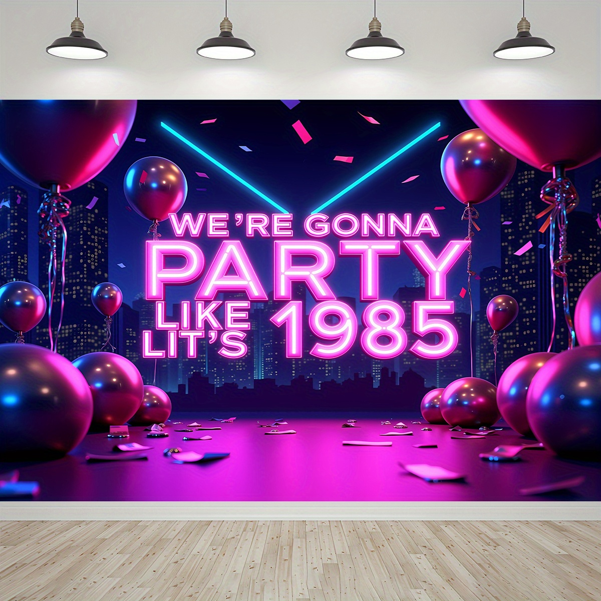 Um fundo de tecido 2D com luze - Decor Lighting Returns avaliação e preço