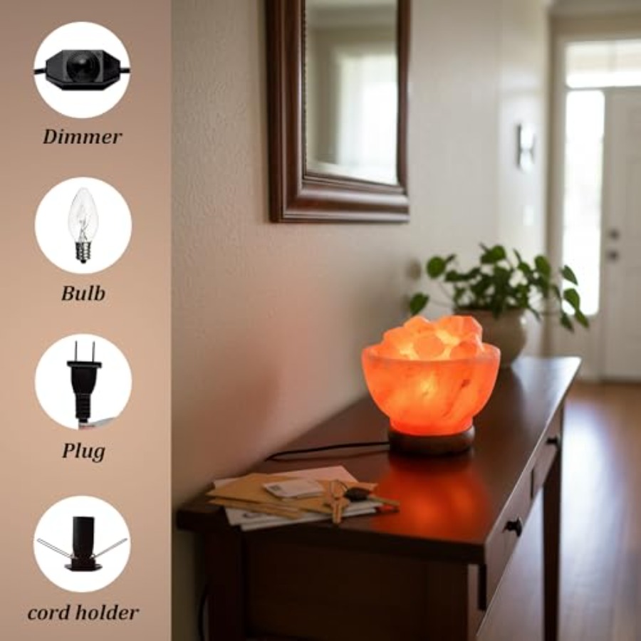 Lâmpada de Sal Rosa do Himalai - Himalayan Salt Lamp avaliação e preço