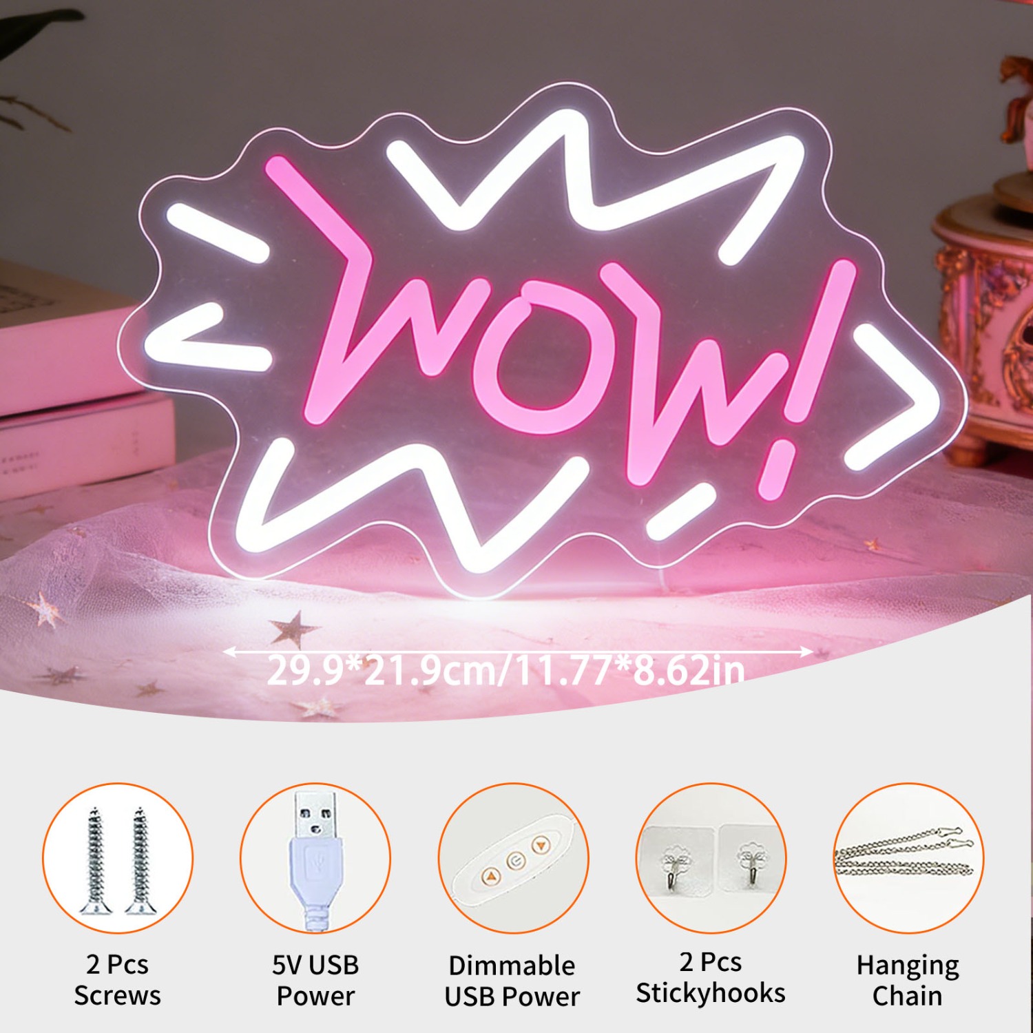 Letreiro Neon LED Pop Art USB  - Lighting Decor Wow avaliação e preço