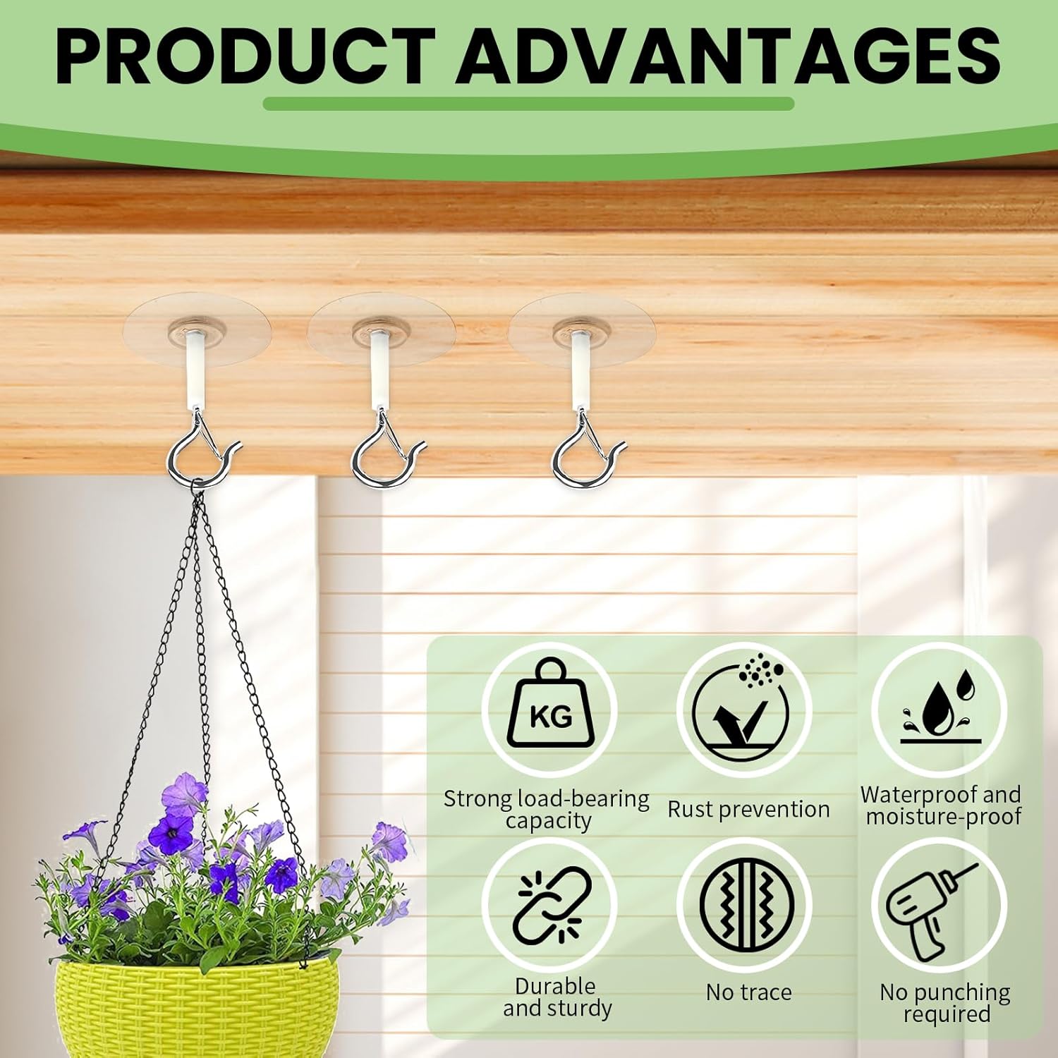 5 Peças Ganchos de Teto Autoad - Decor Lighting Fans avaliação e preço