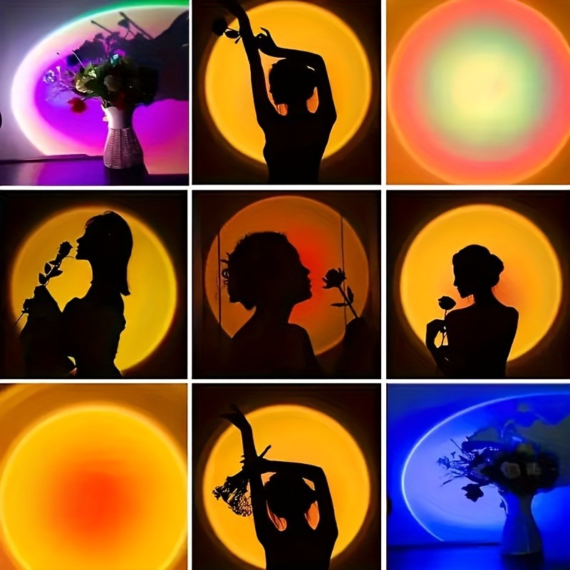 1pc luz de projeção de pôr do  - Sunset Lamp Projection avaliação e preço