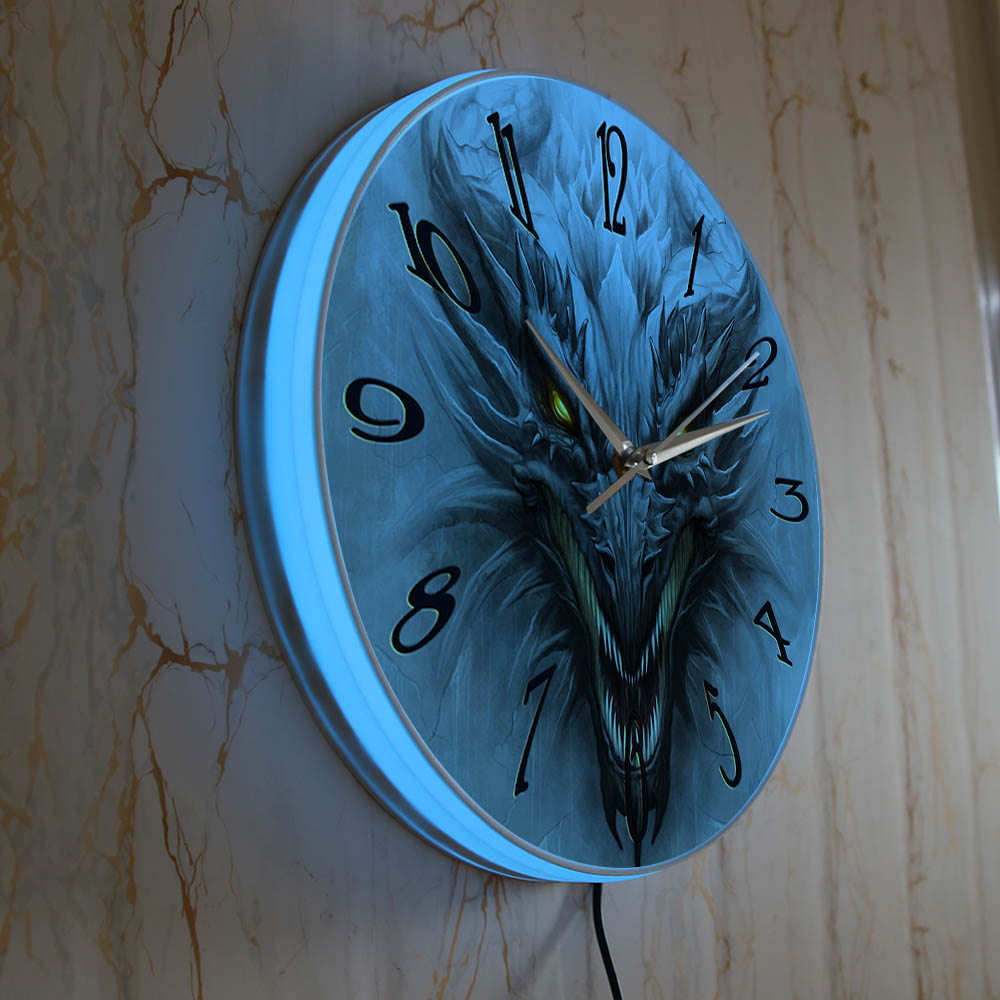 Relógio de Parede Luminoso com - Lighting Home Decor Wall Clocks avaliação e preço