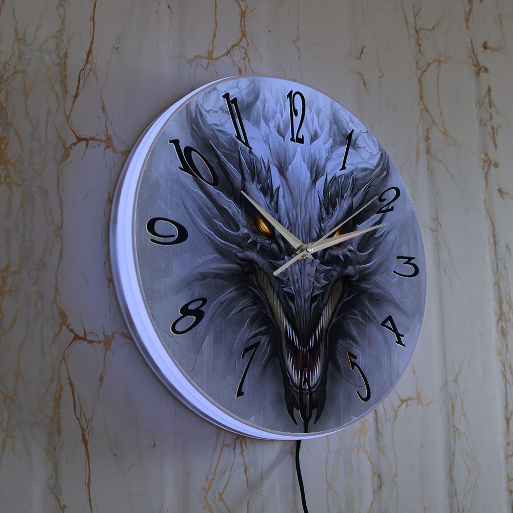 Relógio de Parede Luminoso com - Lighting Home Decor Wall Clocks avaliação e preço