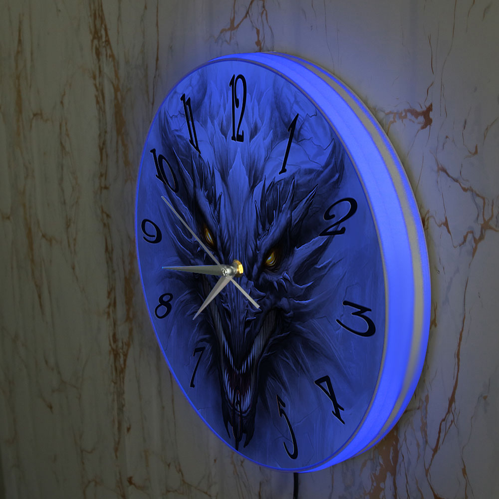 Relógio de Parede Luminoso com - Lighting Home Decor Wall Clocks avaliação e preço